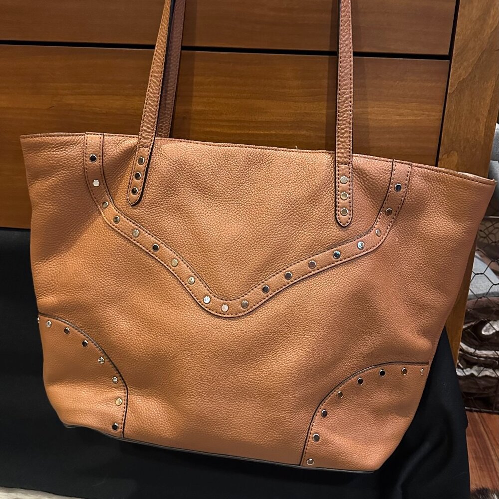 Rebecca Minkoff Rose Tote With Biker Studs in Almond